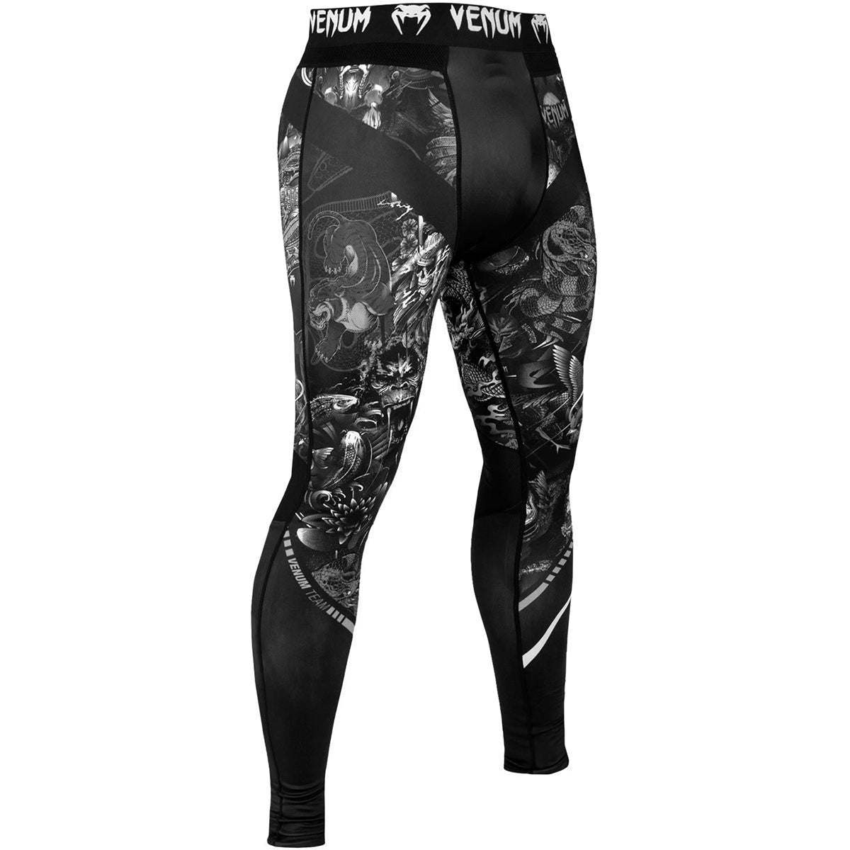 Venum Art Compression Spats - Black/White - Forza Sports