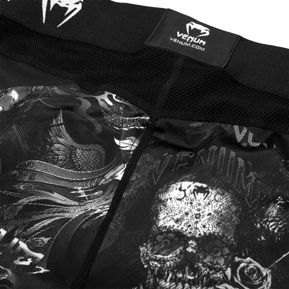 Venum Art Compression Spats - Black/White - Forza Sports