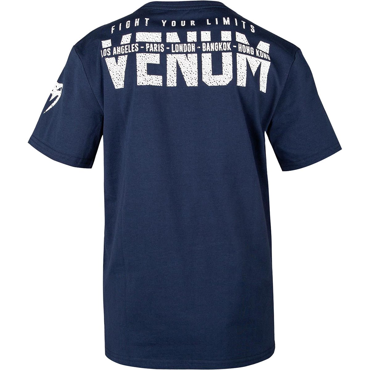 Venum Kids Signature Short Sleeve T-Shirt - Navy Blue - Forza Sports