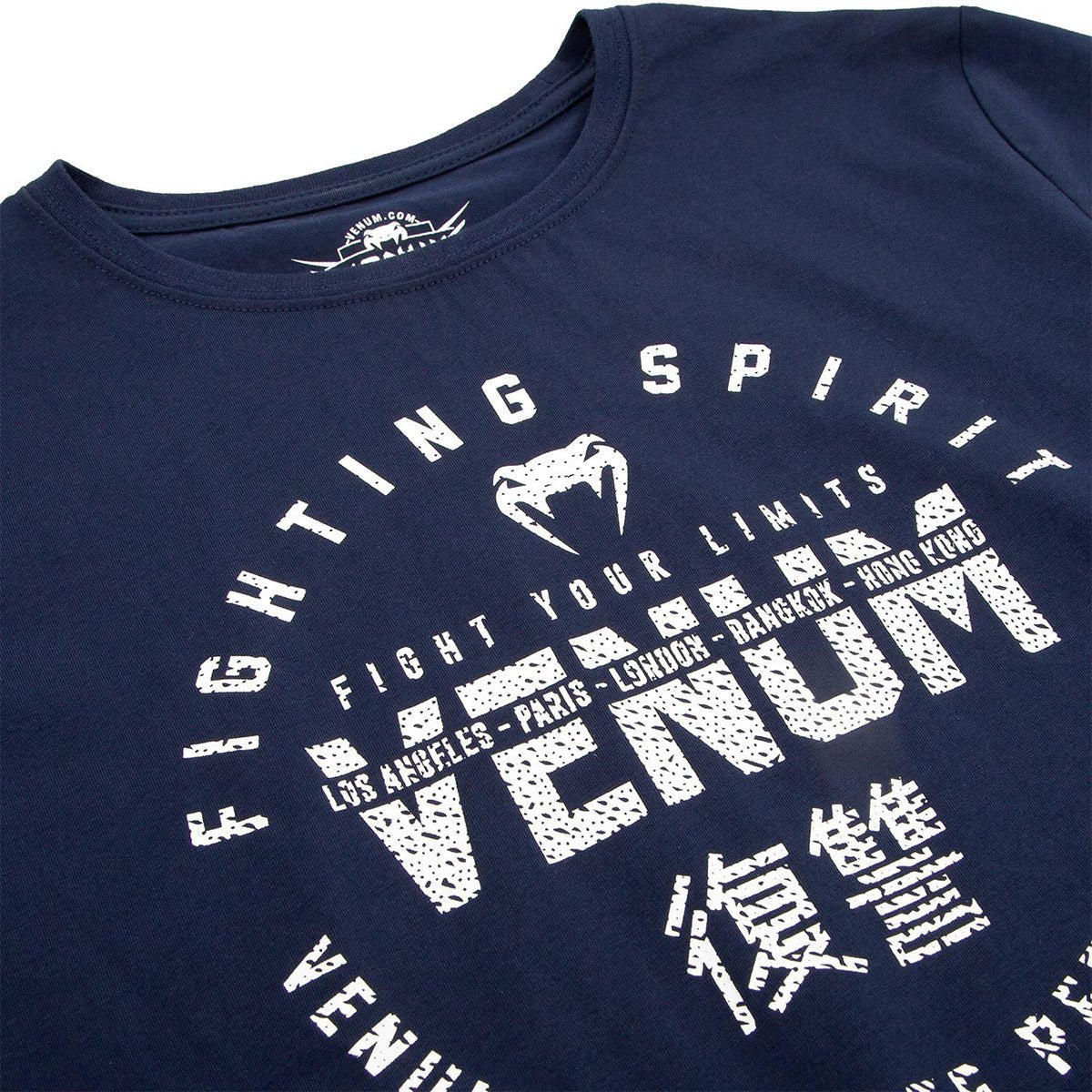 Venum Kids Signature Short Sleeve T-Shirt - Navy Blue - Forza Sports