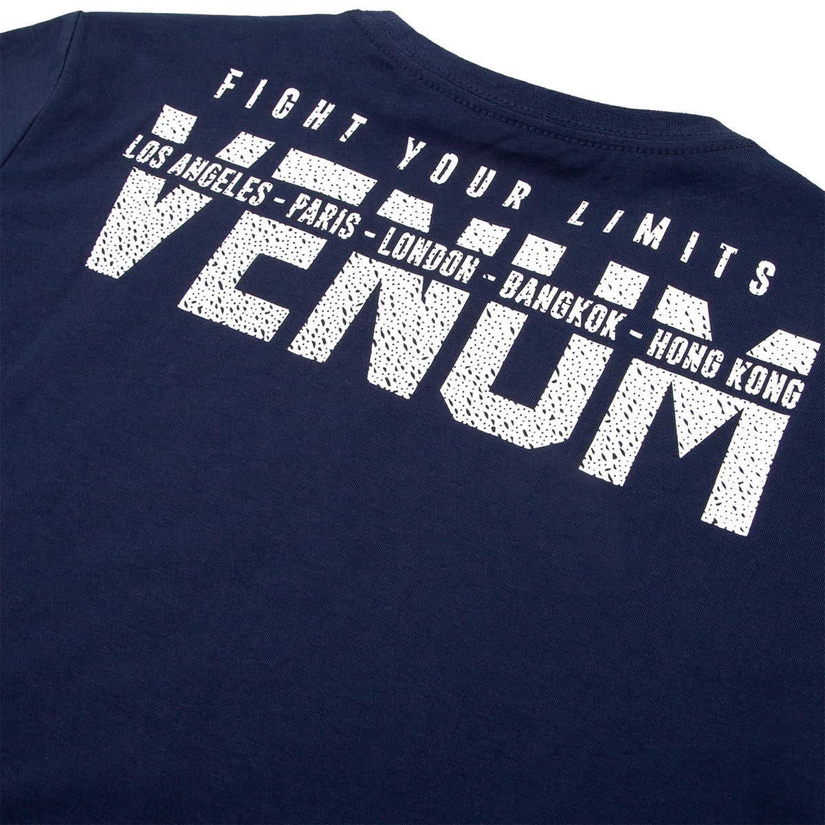 Venum Kids Signature Short Sleeve T-Shirt - Navy Blue Venum