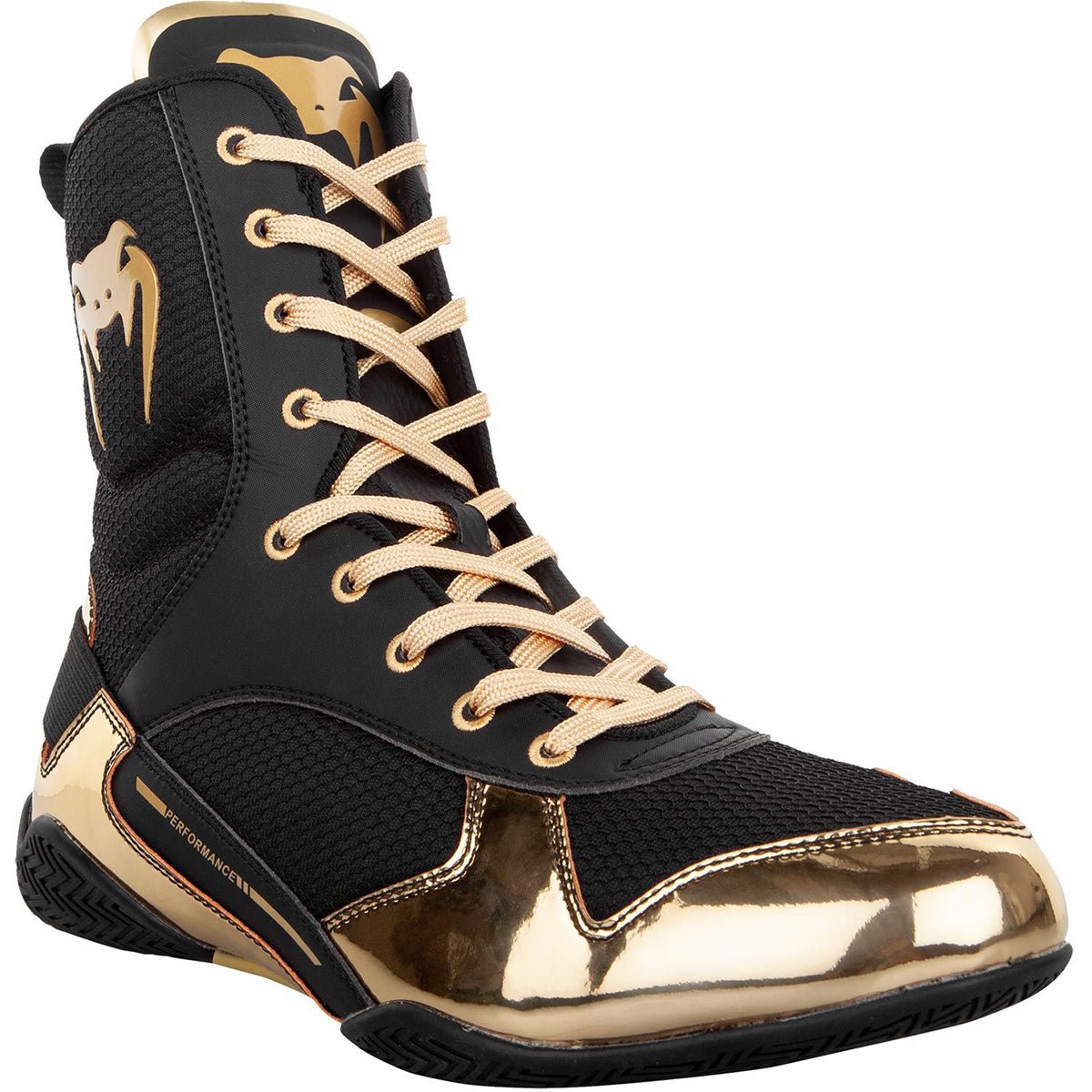 Venum Elite Professional Boxing Shoes - Black/Gold