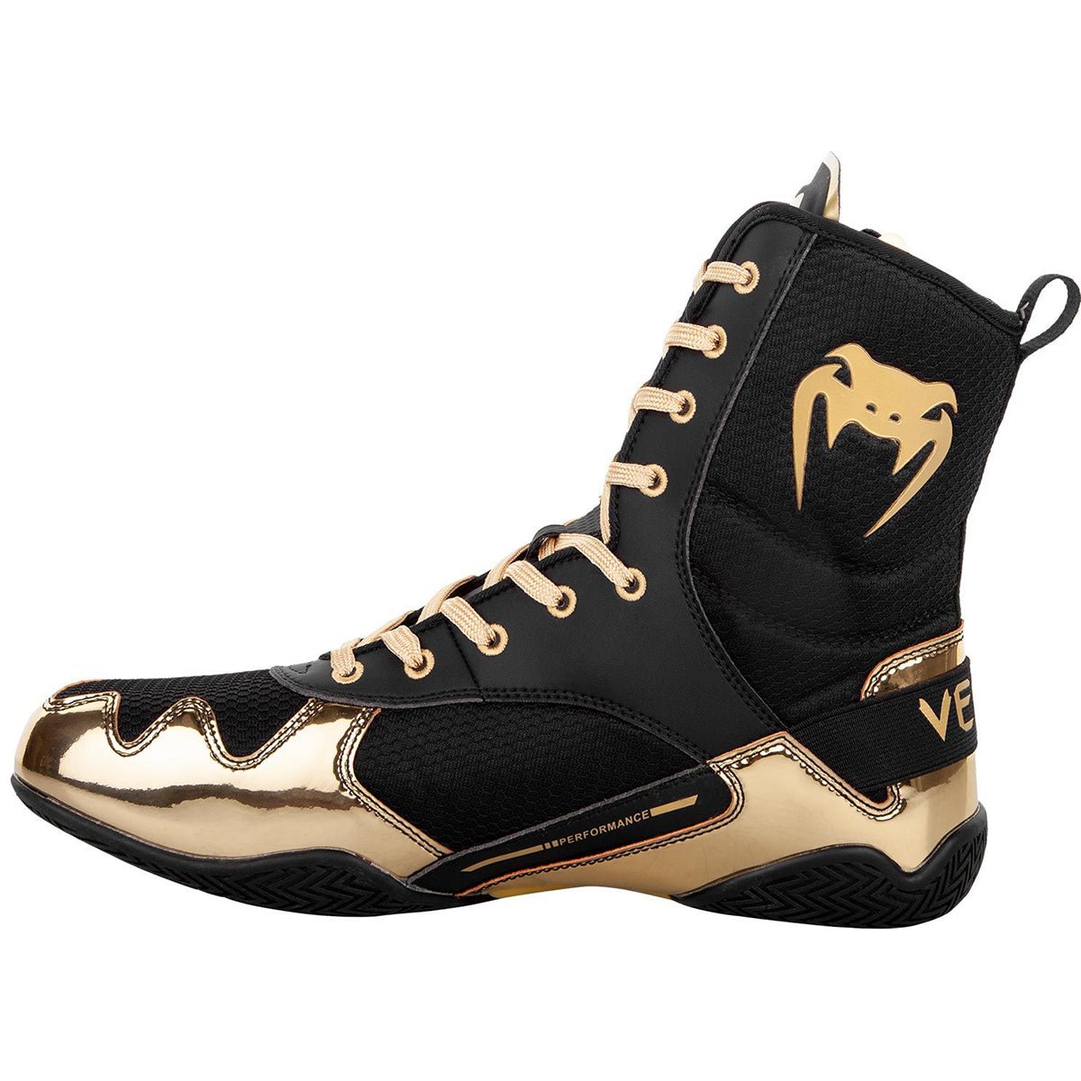 Venum Elite Professional Boxing Shoes - Black/Gold