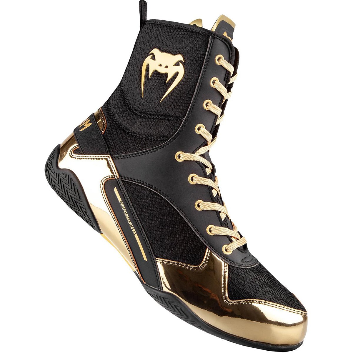 Venum Elite Professional Boxing Shoes - Black/Gold