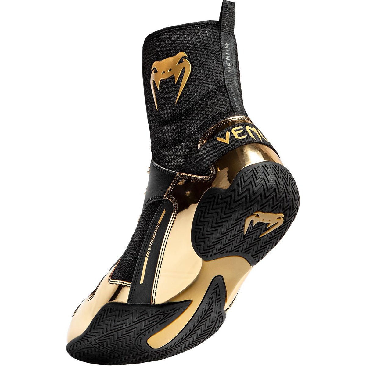 Venum Elite Professional Boxing Shoes - Black/Gold