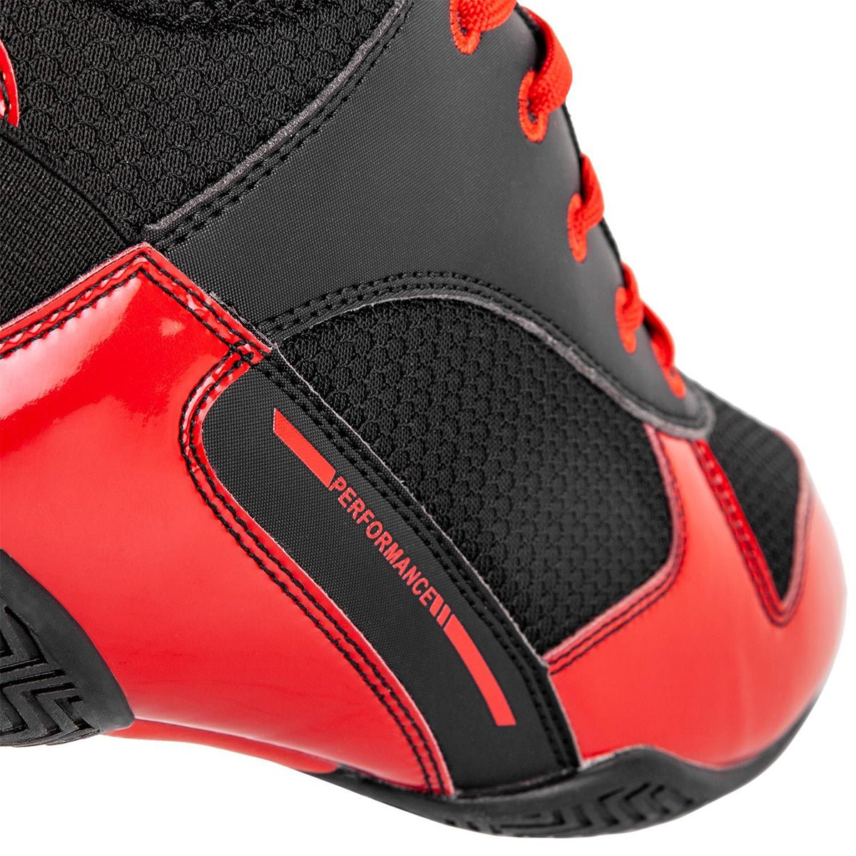 Venum Elite Professional Boxing Shoes - Black/Red - Forza Sports