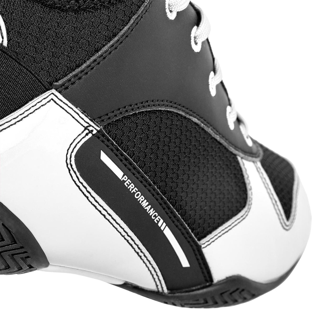Venum Elite Professional Boxing Shoes - Black/White - Forza Sports