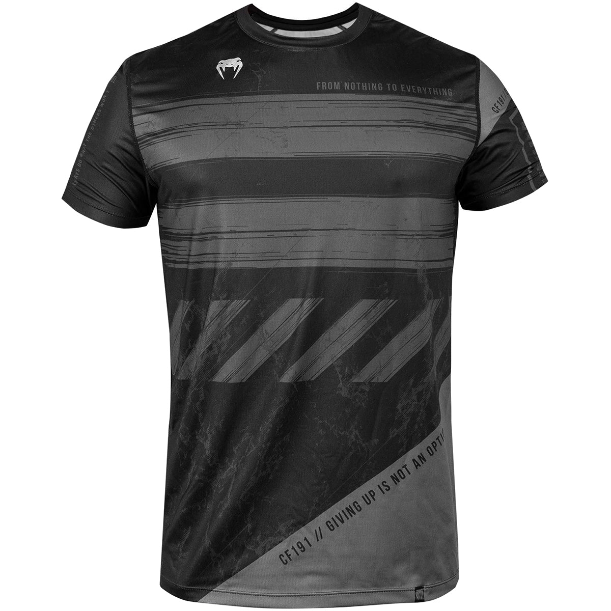 Venum AMRAP Dry Tech Short Sleeve T-Shirt - Black/Gray - Forza Sports