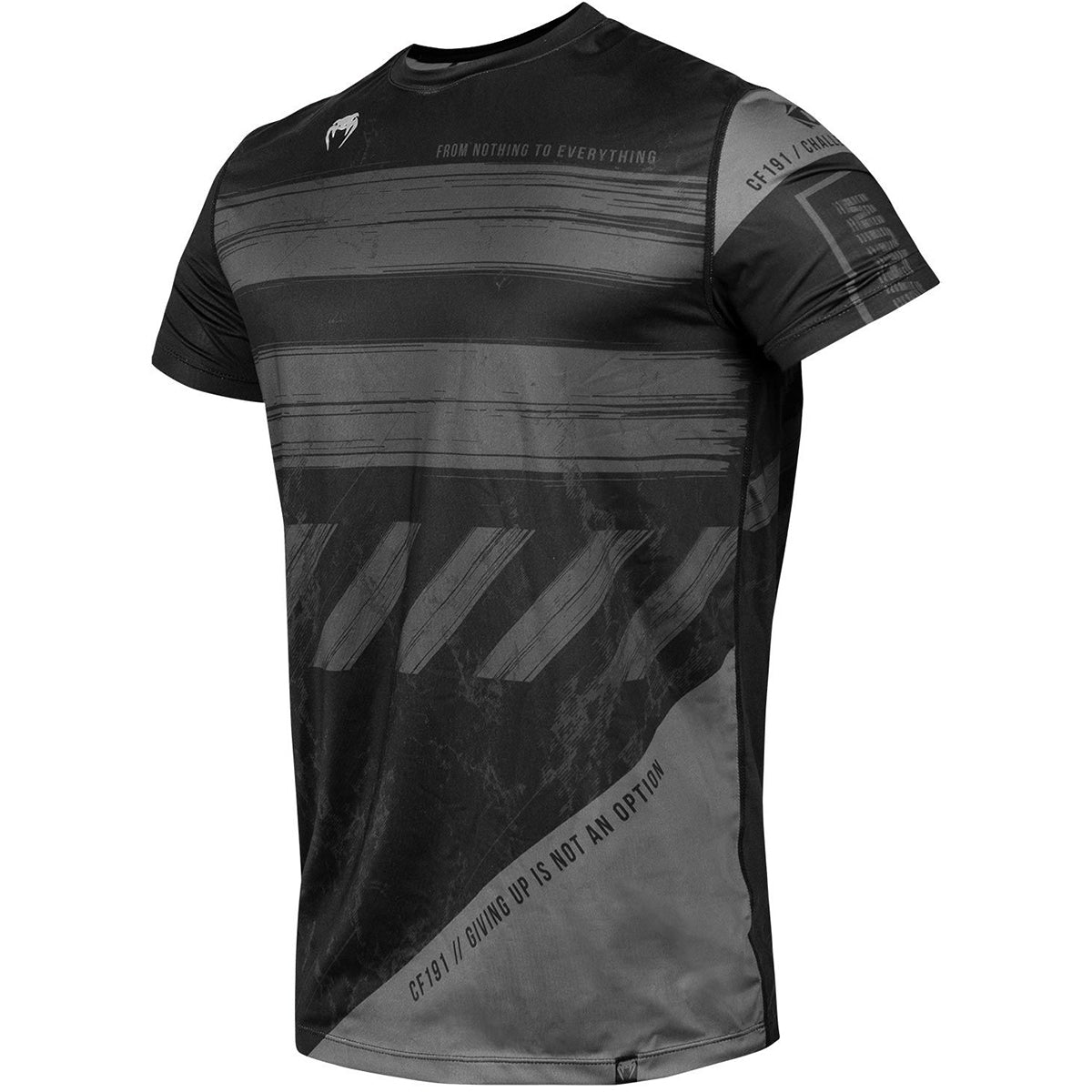 Venum AMRAP Dry Tech Short Sleeve T-Shirt - Black/Gray - Forza Sports