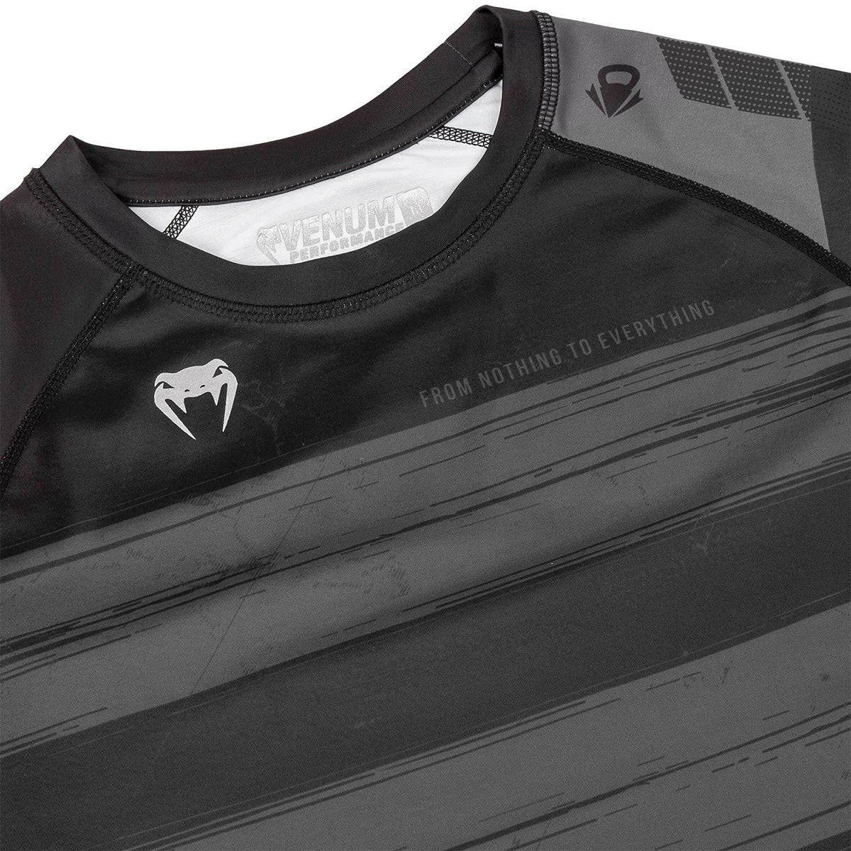 Venum AMRAP Short Sleeve Compression T-Shirt - Black/Gray - Forza Sports