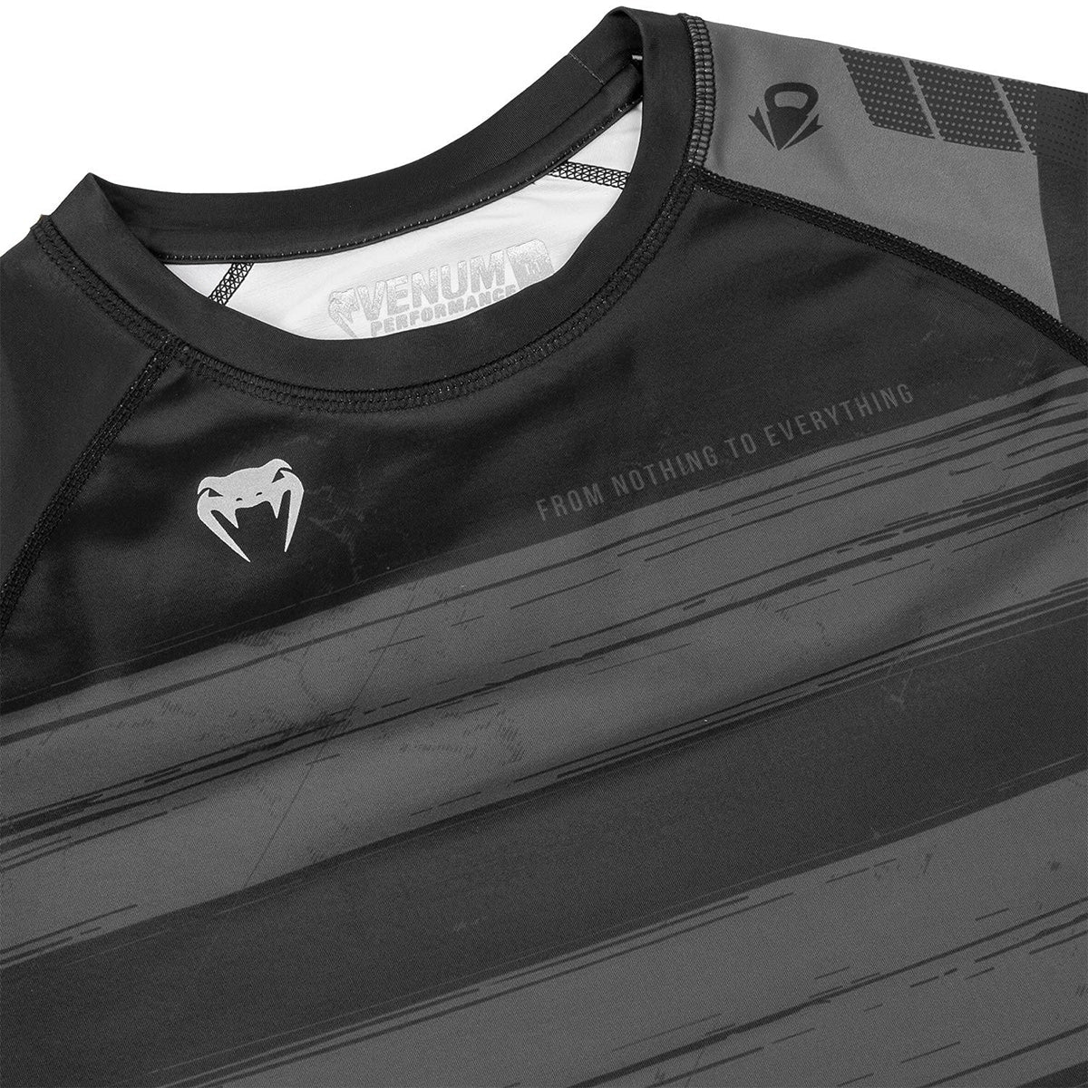 Venum AMRAP Long Sleeve Compression T-Shirt - Black/Gray - Forza Sports