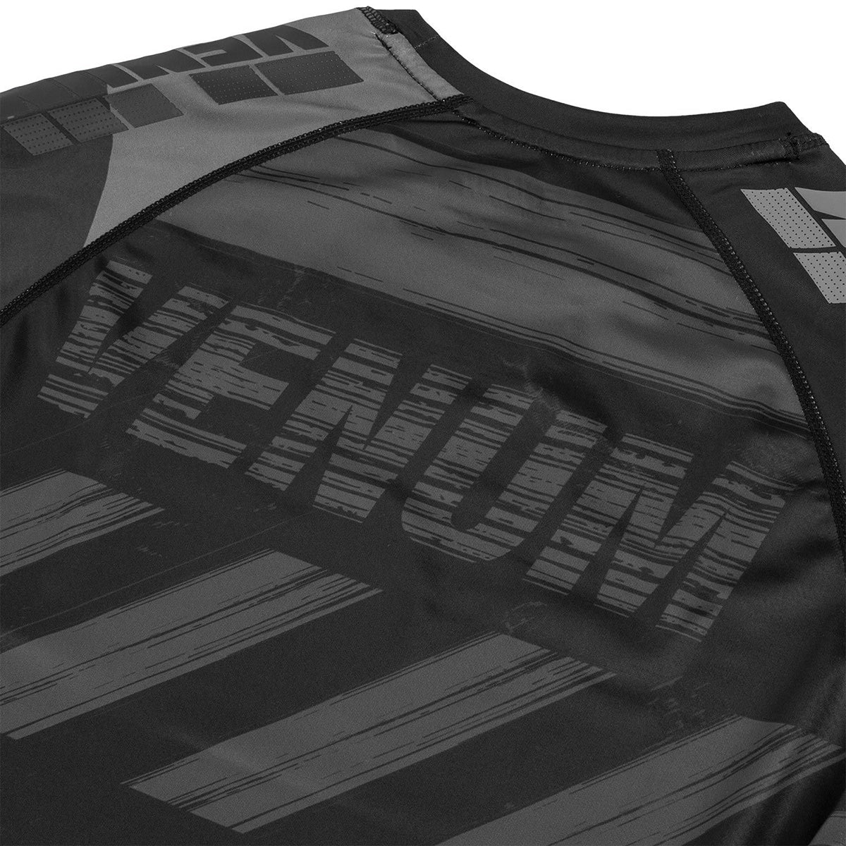 Venum AMRAP Long Sleeve Compression T-Shirt - Black/Gray - Forza Sports