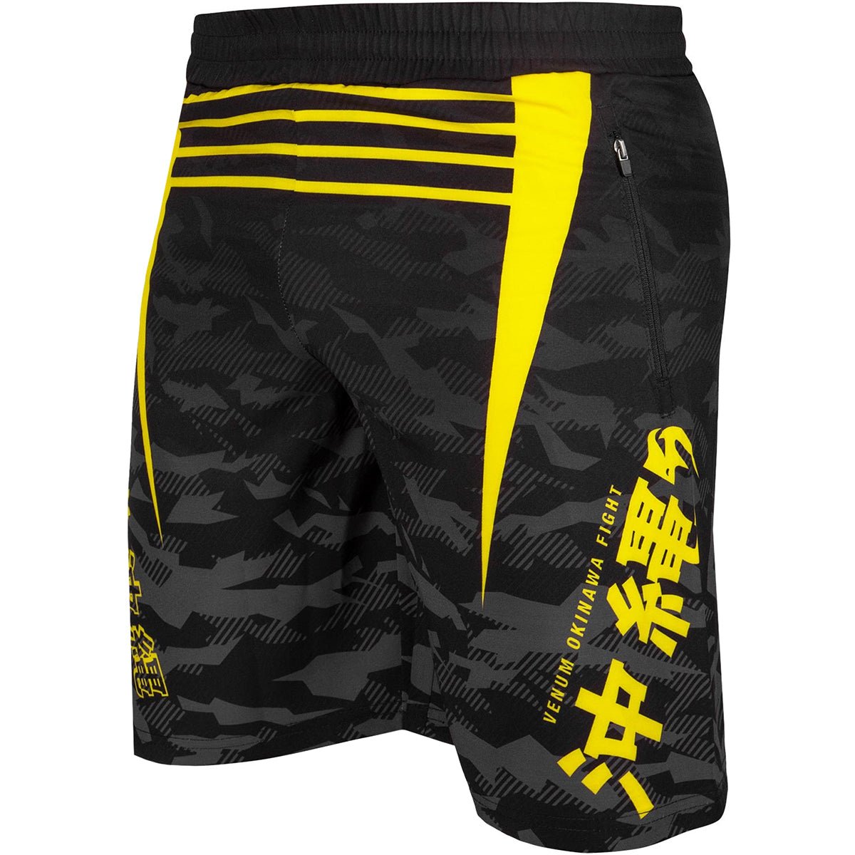 Venum Okinawa 2.0 Training Shorts - Black/Yellow - Forza Sports