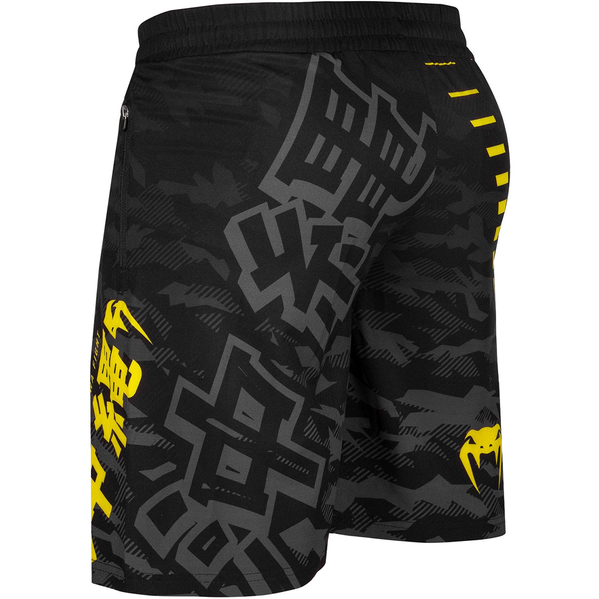 Venum Okinawa 2.0 Training Shorts - Black/Yellow - Forza Sports