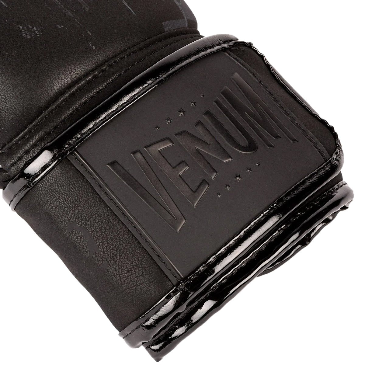 Venum Skull Hook and Loop Boxing Gloves - Black/Black - Forza Sports