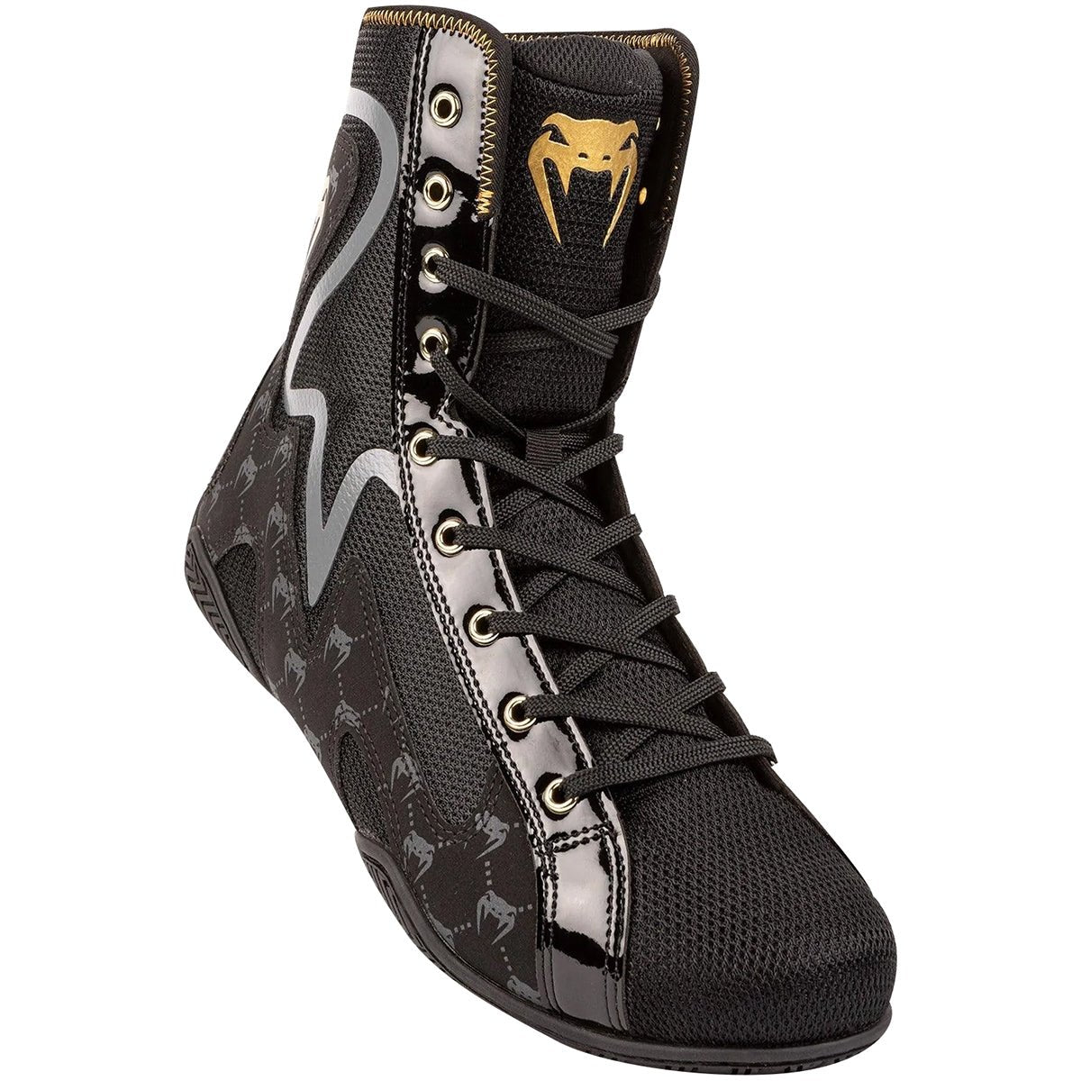 Venum Elite Evo Monogram Boxing Shoes - Black - Forza Sports