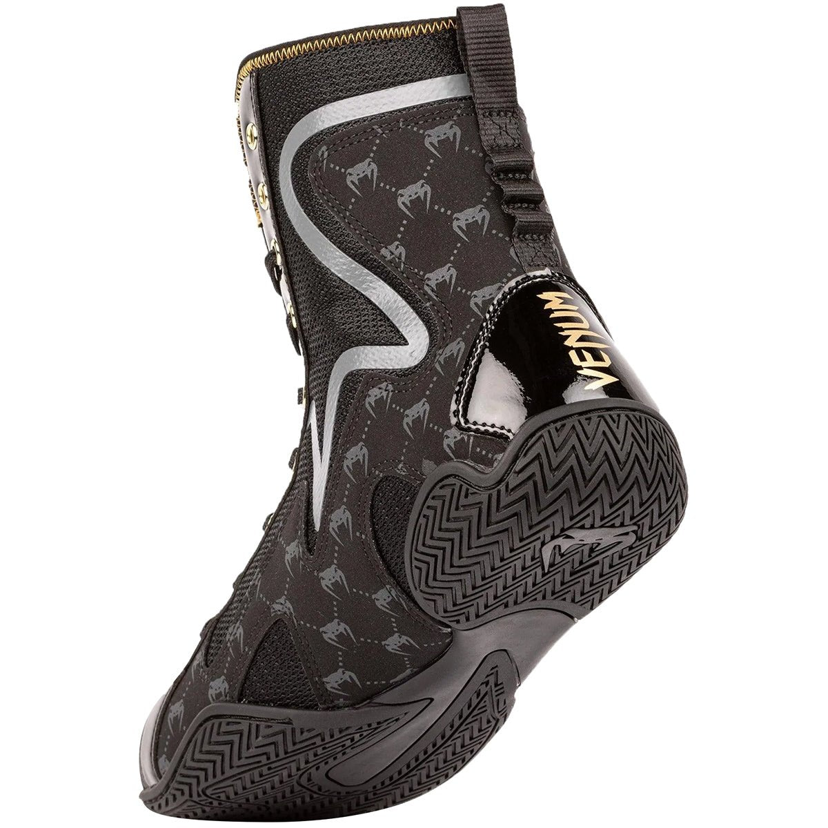 Venum Elite Evo Monogram Boxing Shoes - Black - Forza Sports