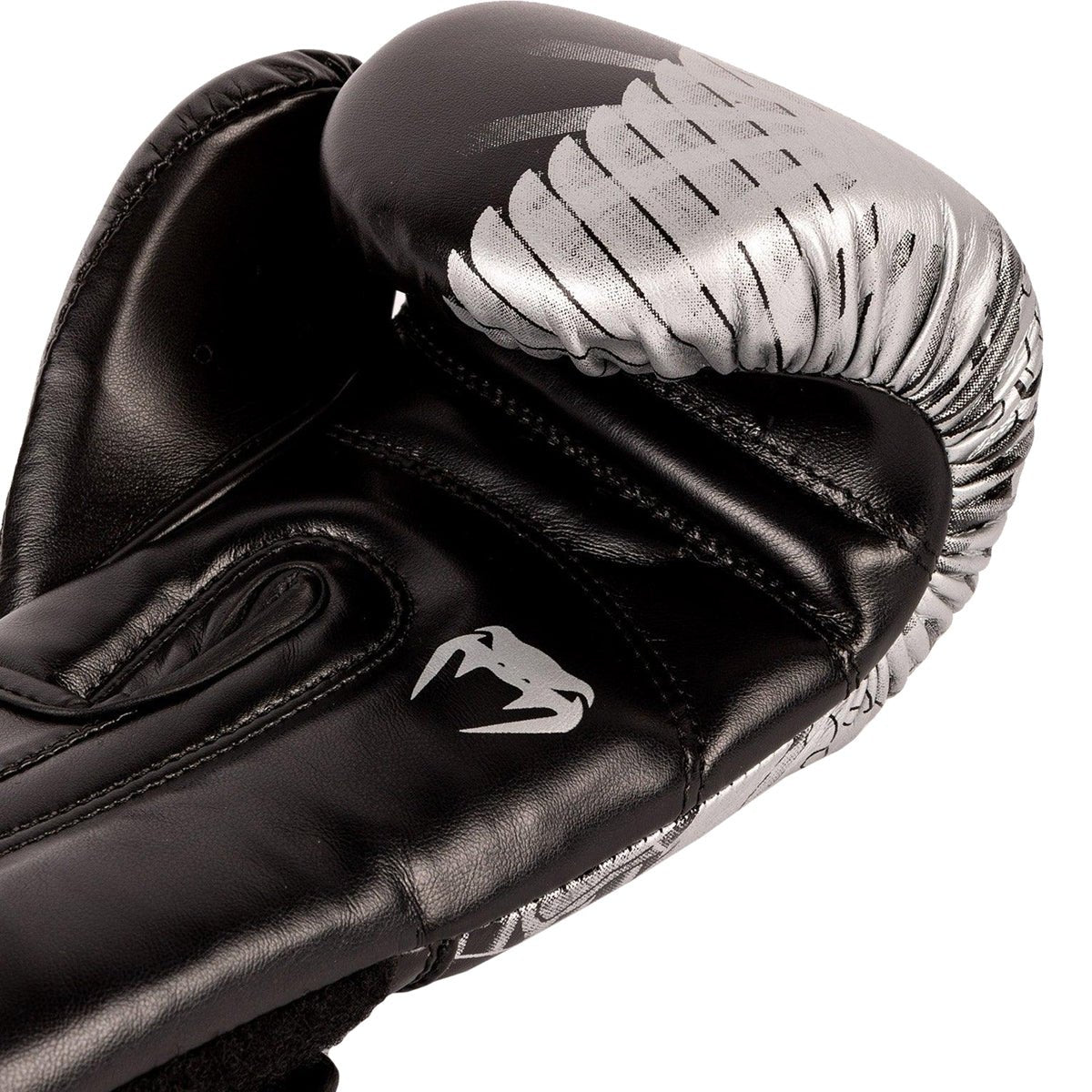 Venum YKZ21 Kid's Hook and Loop Boxing Training Gloves - Black/White - Forza Sports