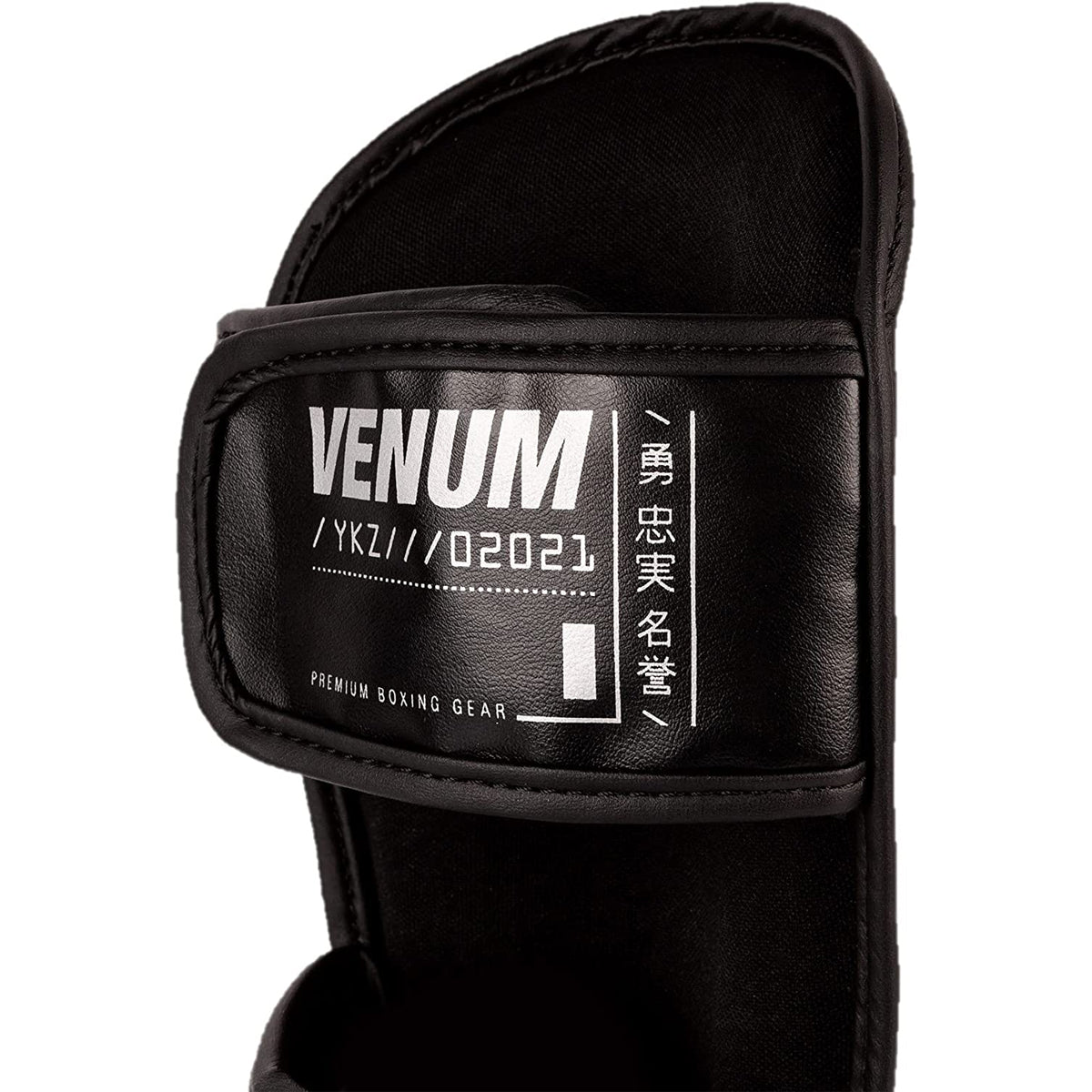 Venum YKZ21 Kid's Protective Shin Instep Guards - Black/White - Forza Sports