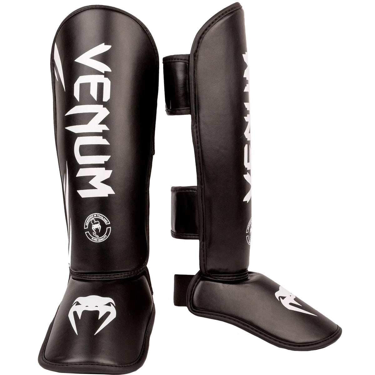 Venum Kid's Challenger Protective Shin Instep Guards - Black/White - Forza Sports