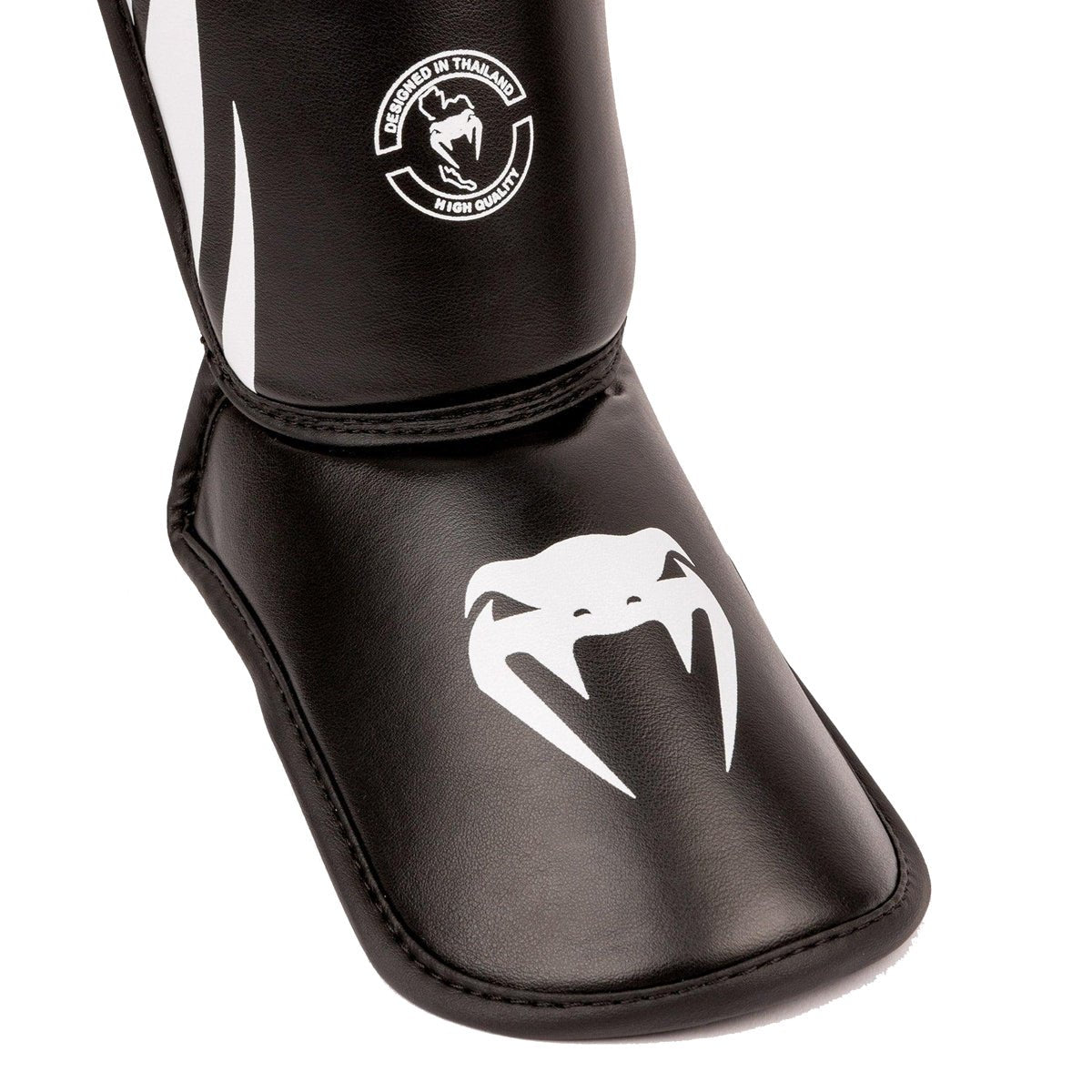 Venum Kid's Challenger Protective Shin Instep Guards - Black/White - Forza Sports