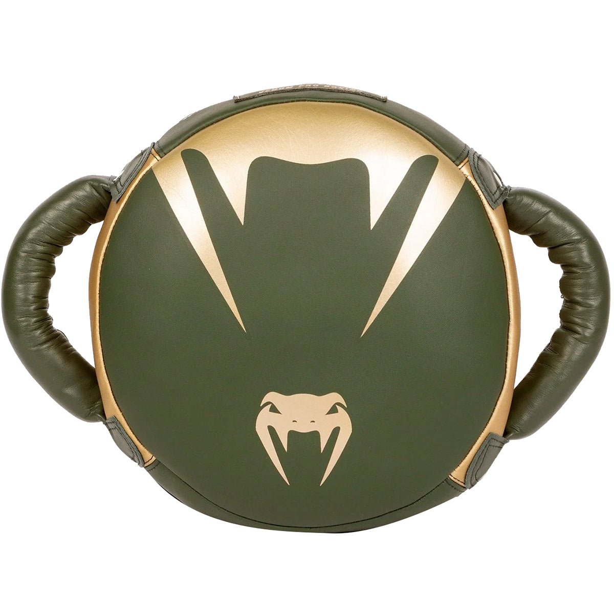 Venum Pro Boxing Mini Round Punch Shield - Khaki/Gold - Forza Sports