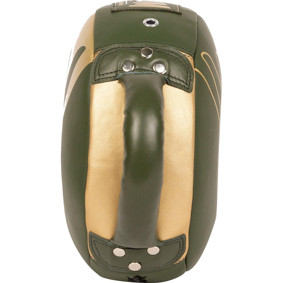 Venum Pro Boxing Mini Round Punch Shield - Khaki/Gold - Forza Sports