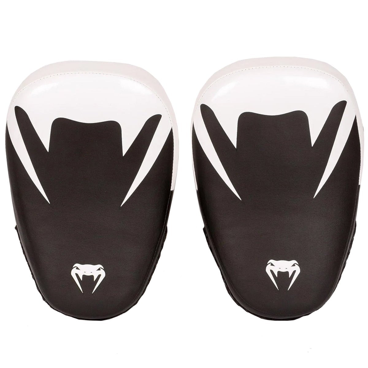 Venum Elite Small Kickboxing Pao Training Mitts - Black/White - Forza Sports