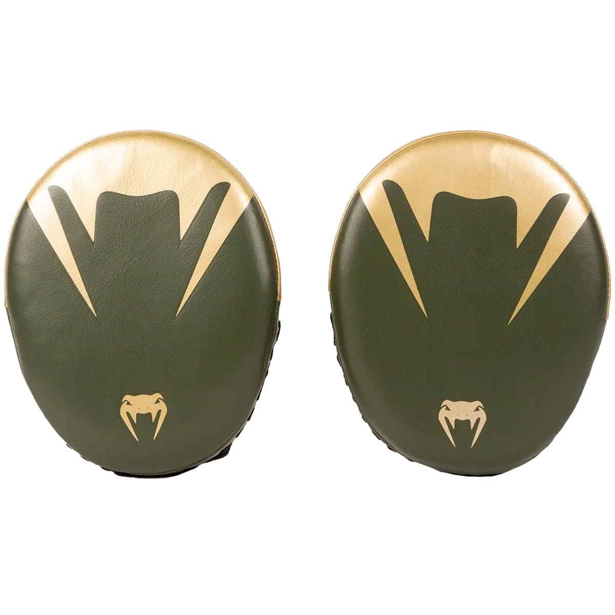 Venum Pro Boxing Large Punch Mitts - Khaki/Gold - Forza Sports