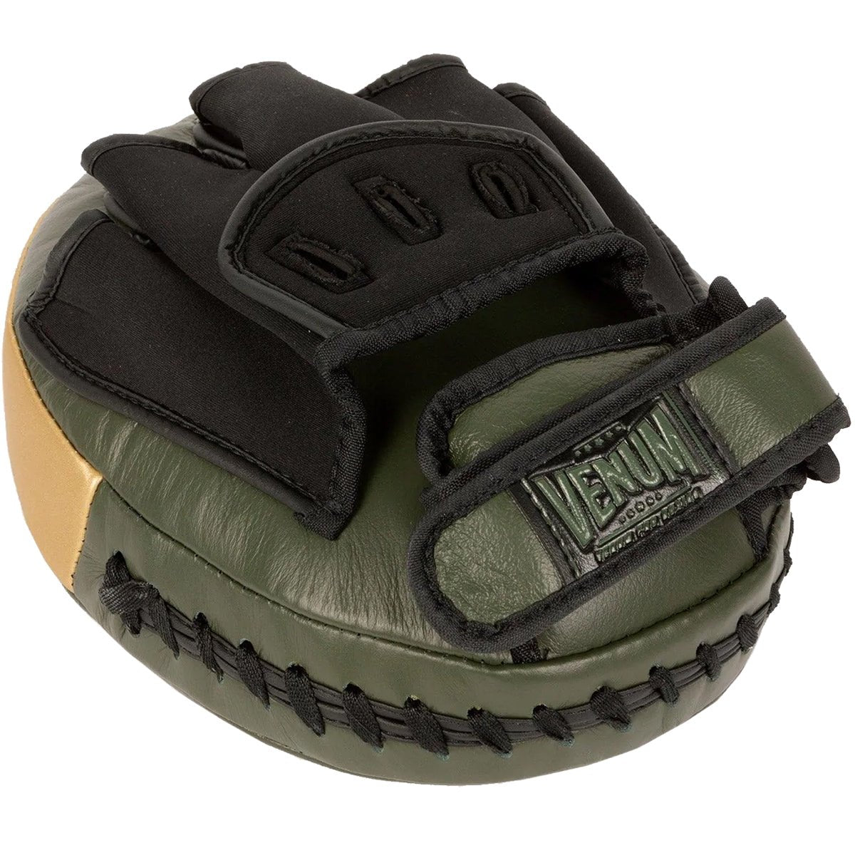 Venum Pro Boxing Large Punch Mitts - Khaki/Gold - Forza Sports