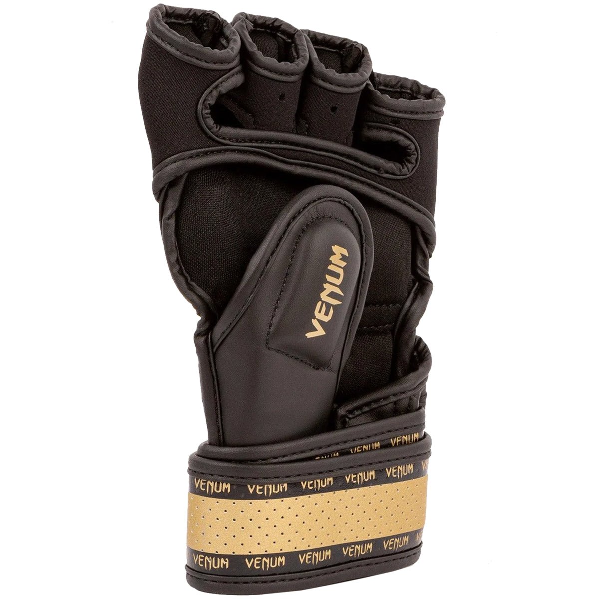 Venum Impact 2.0 Hook and Loop MMA Gloves - Black/Gold - Forza Sports