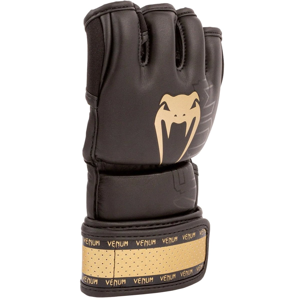 Venum Impact 2.0 Hook and Loop MMA Gloves - Black/Gold - Forza Sports