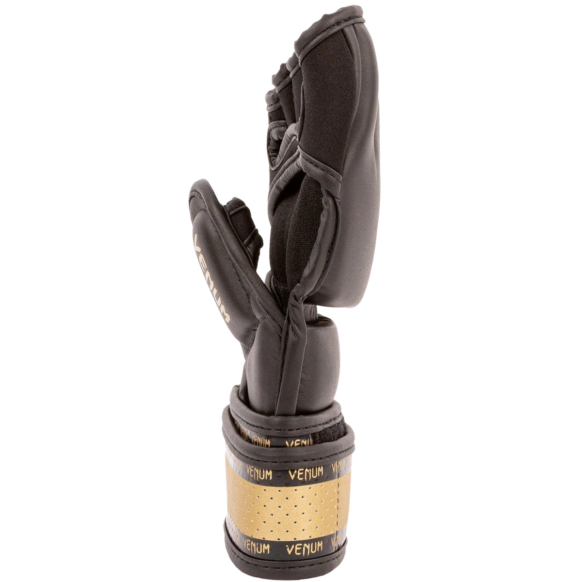 Venum Impact 2.0 Hook and Loop MMA Gloves - Black/Gold Venum
