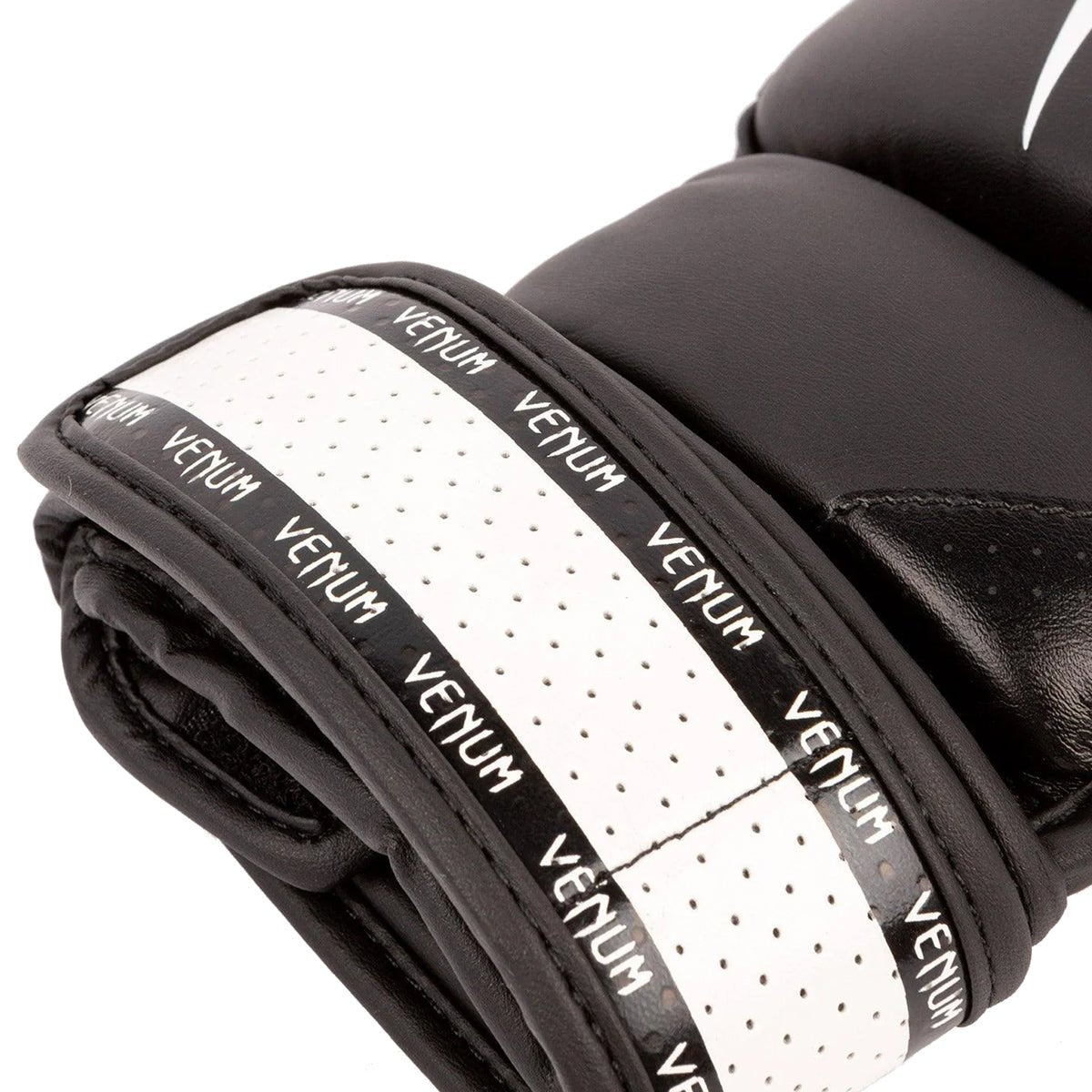 Venum Impact 2.0 Hook and Loop MMA Gloves - Black/White