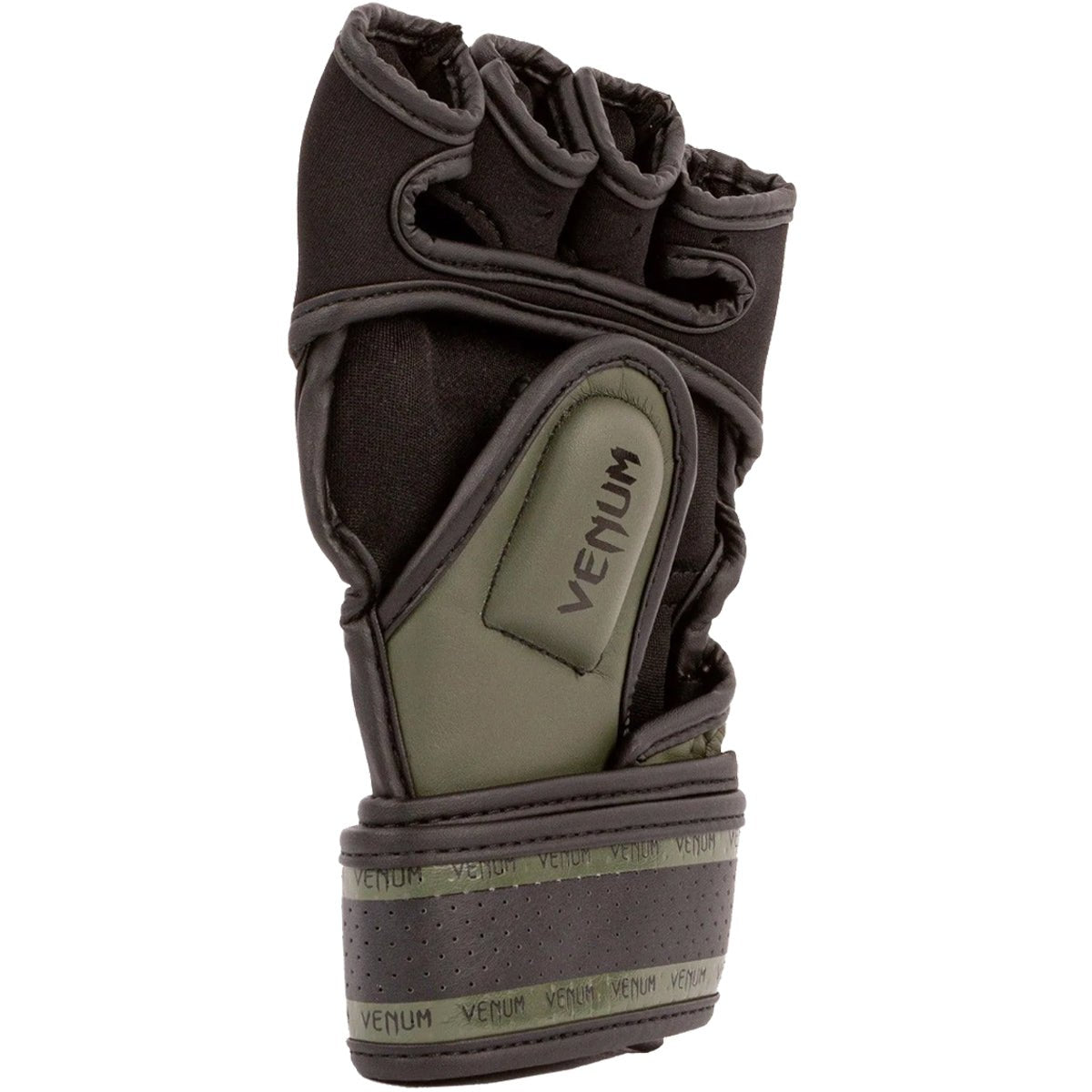 Venum Impact 2.0 Hook and Loop MMA Gloves - Khaki/Black - Forza Sports