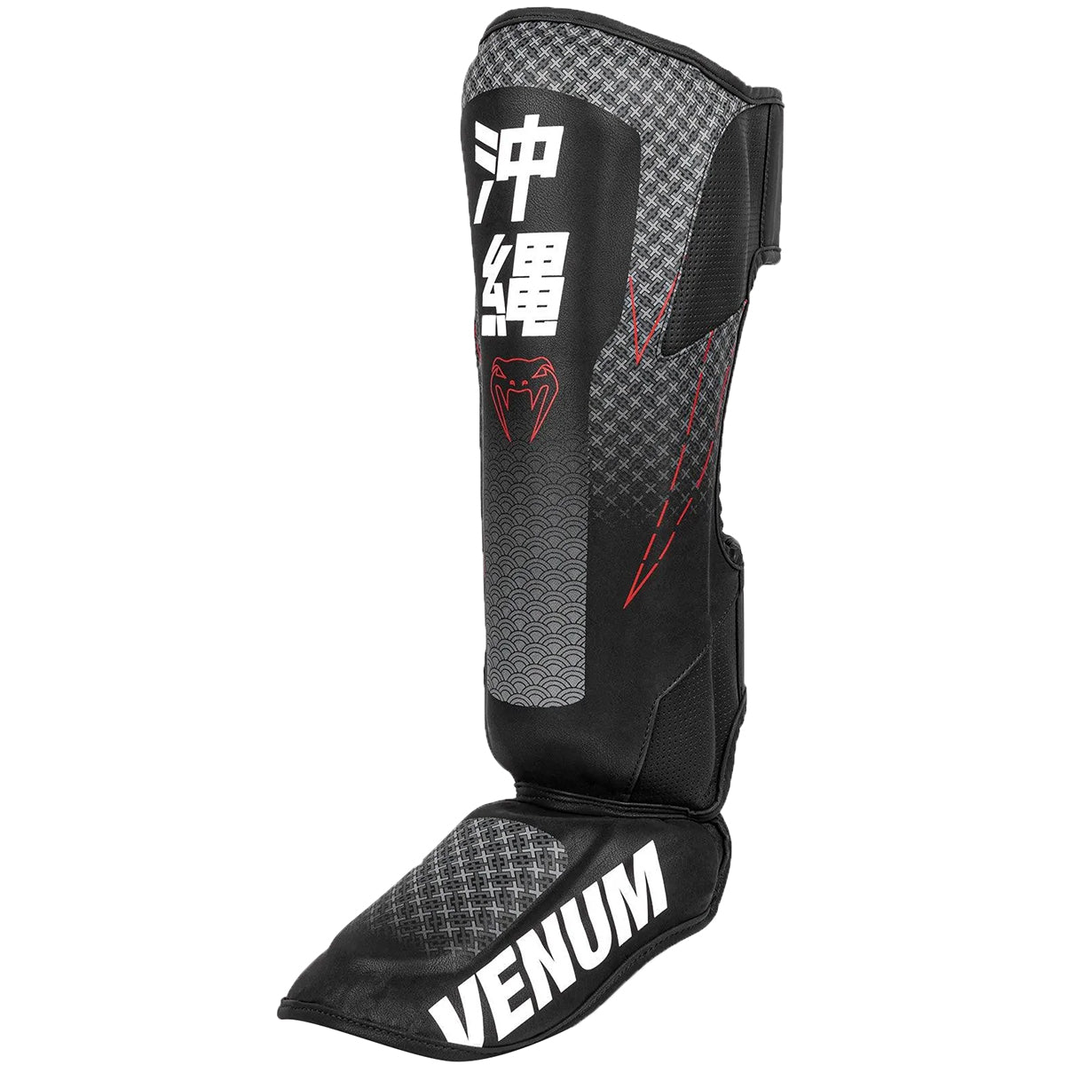 Venum Okinawa 3.0 Protective MMA Shin Instep Guards - Black/Red - Forza Sports