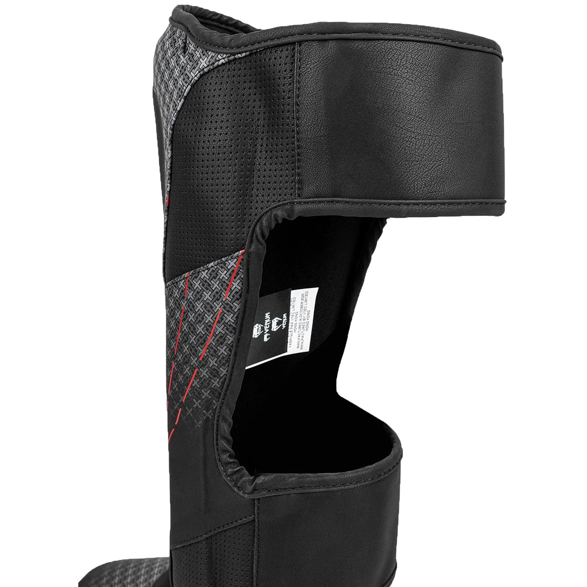 Venum Okinawa 3.0 Protective MMA Shin Instep Guards - Black/Red - Forza Sports