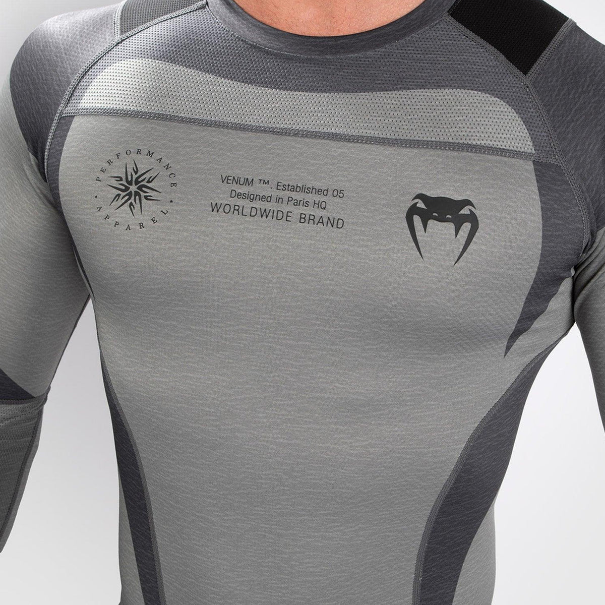 Venum Stone Long Sleeve Rashguard - Mineral Green - Forza Sports