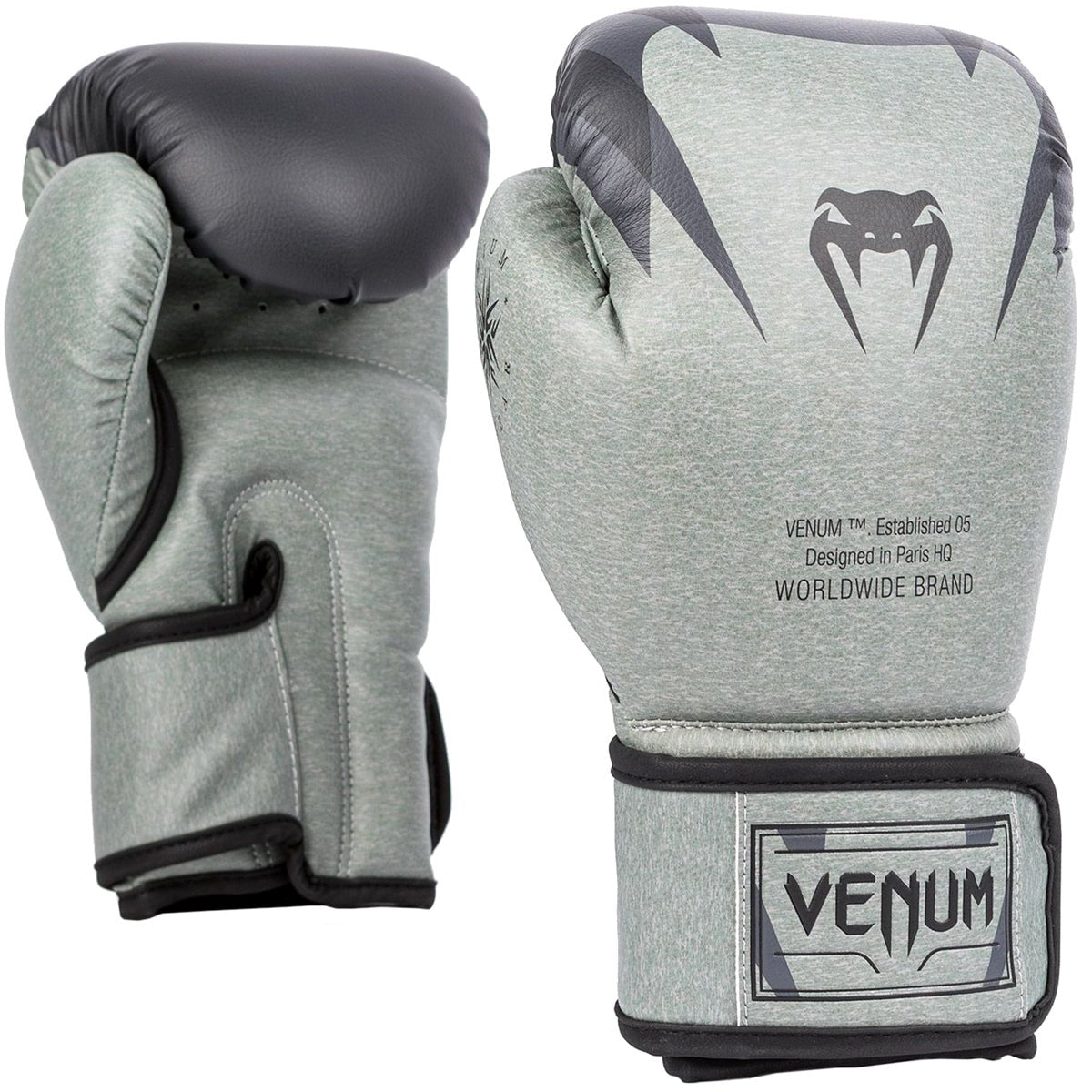 Venum Stone Hook and Loop Boxing Gloves - Mineral Green - Forza Sports