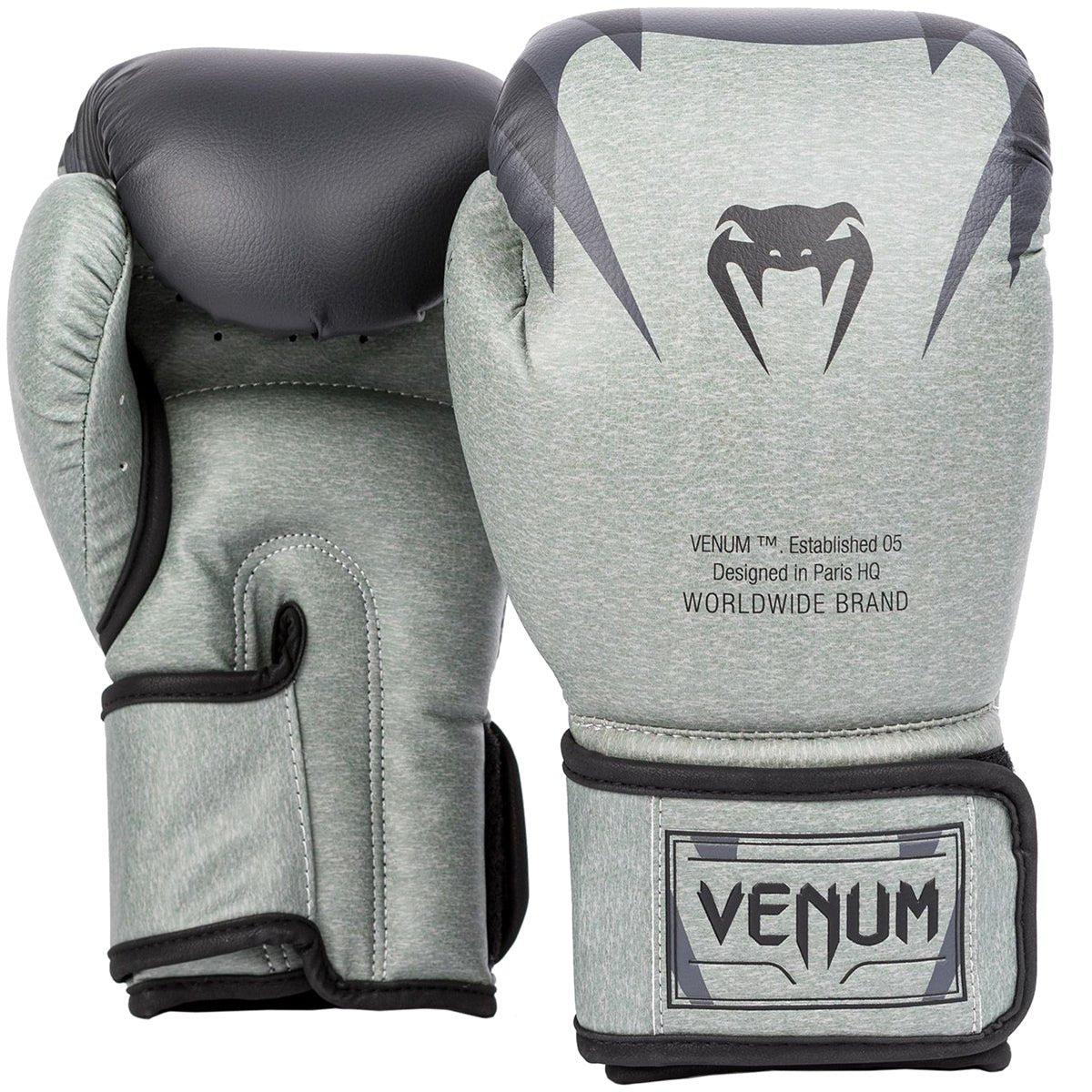 Venum Stone Hook and Loop Boxing Gloves - Mineral Green - Forza Sports