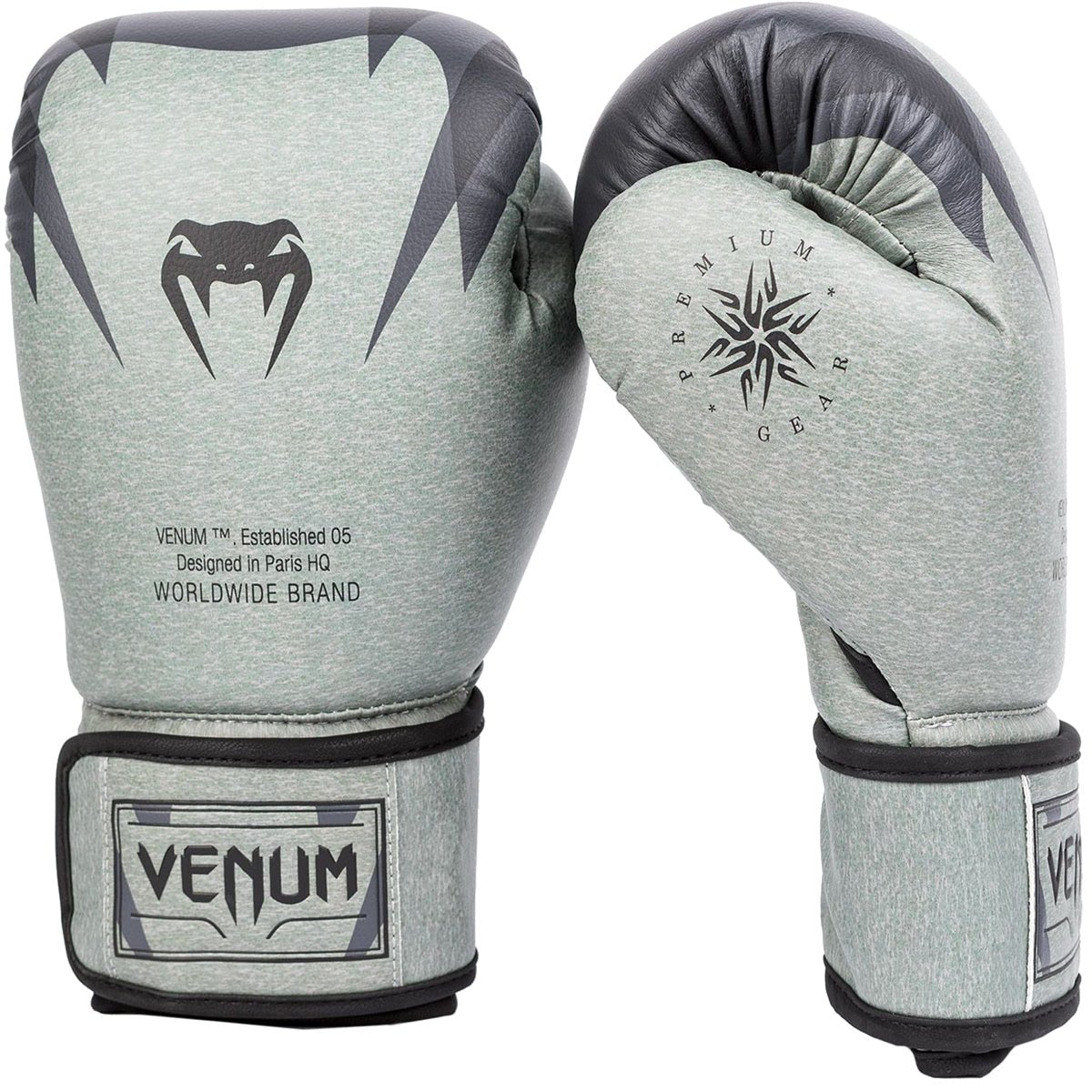 Venum Stone Hook and Loop Boxing Gloves - Mineral Green - Forza Sports
