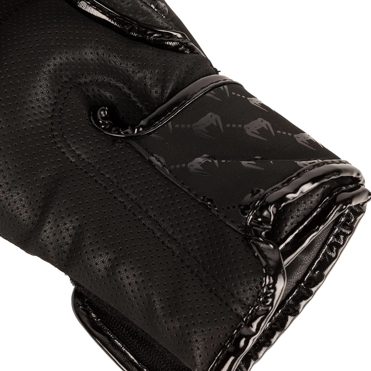 Venum Impact Monogram Hook and Loop Boxing Gloves - Black/Pink/Gold - Forza Sports