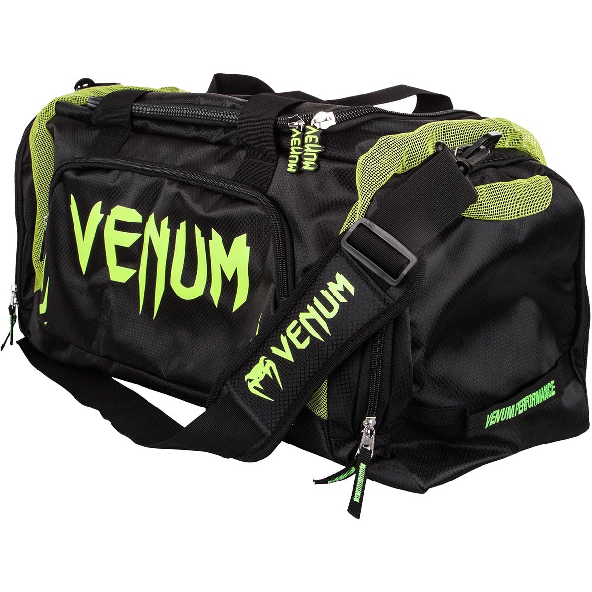 Venum Trainer Lite Sport Duffel Bag - Black/Neon Yellow - Forza Sports