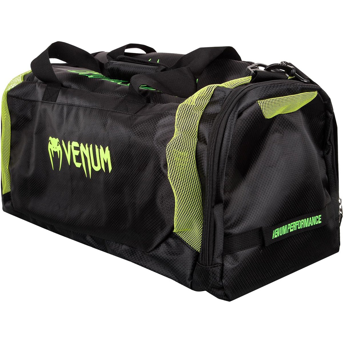 Venum Trainer Lite Sport Duffel Bag - Black/Neon Yellow - Forza Sports