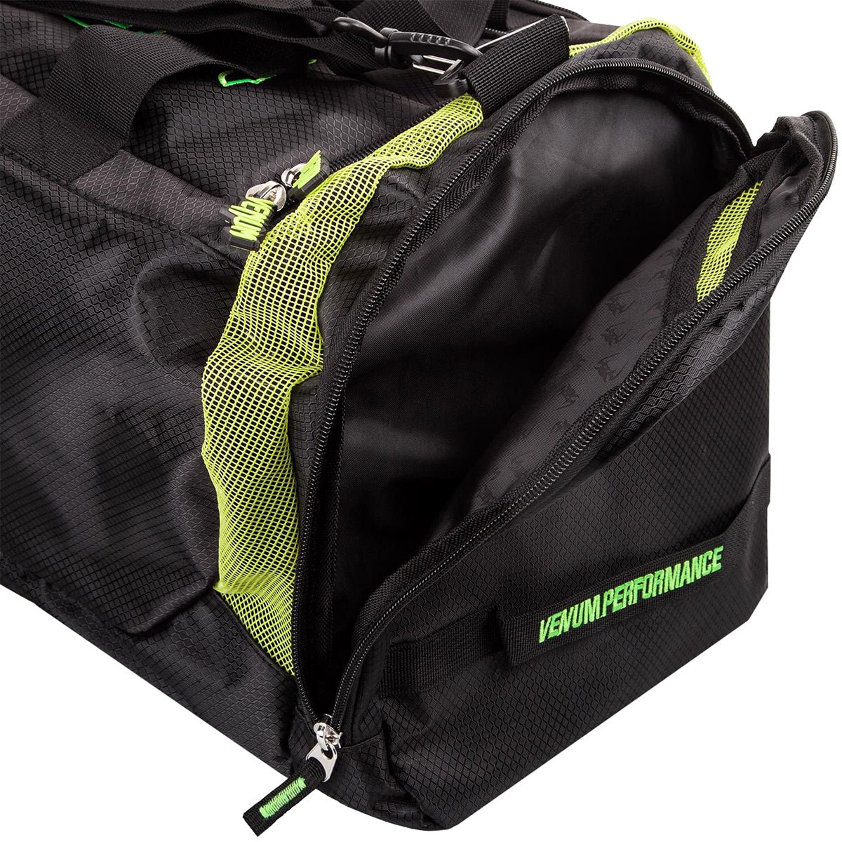 Venum Trainer Lite Sport Duffel Bag - Black/Neon Yellow - Forza Sports