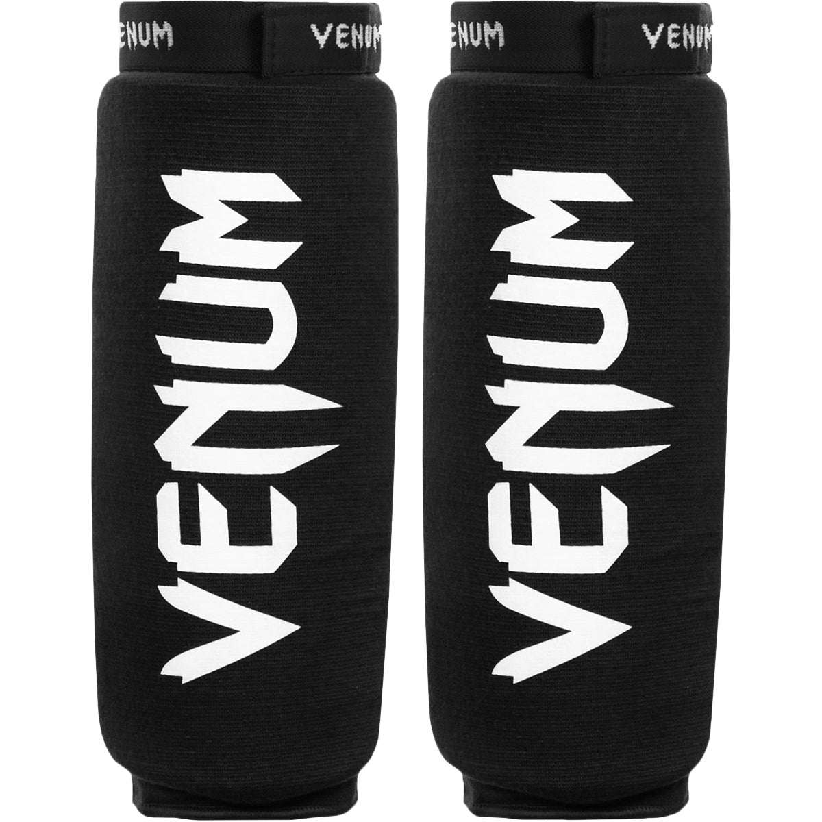 Venum Kontact Protective Slip-On MMA Shin Guards - Black/White Venum