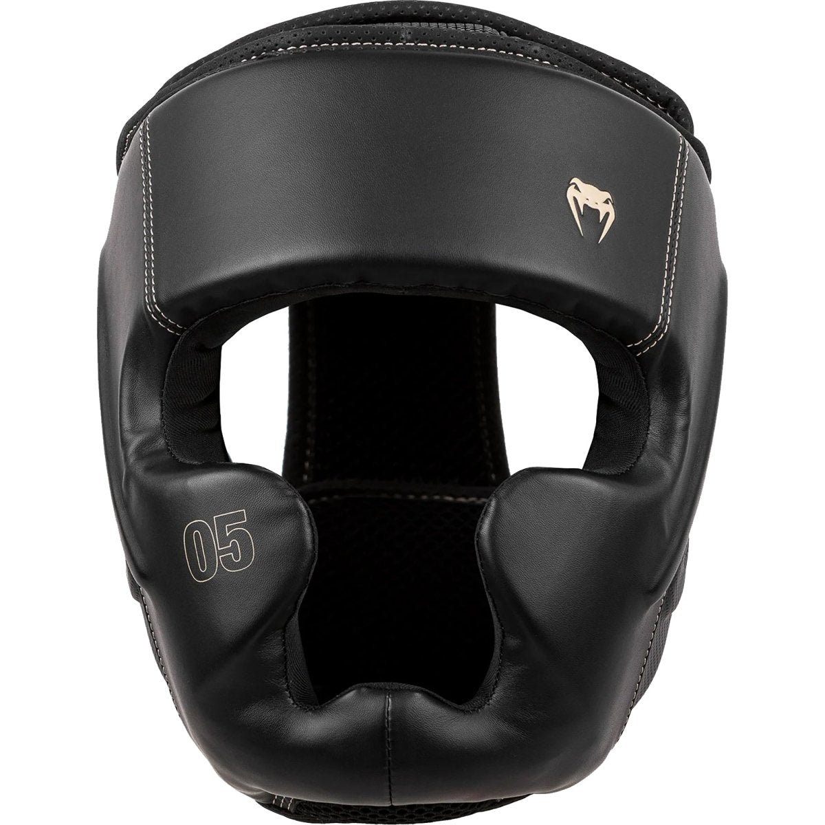 Venum Impact EVO Boxing and MMA Headgear - Black/Beige - Forza Sports