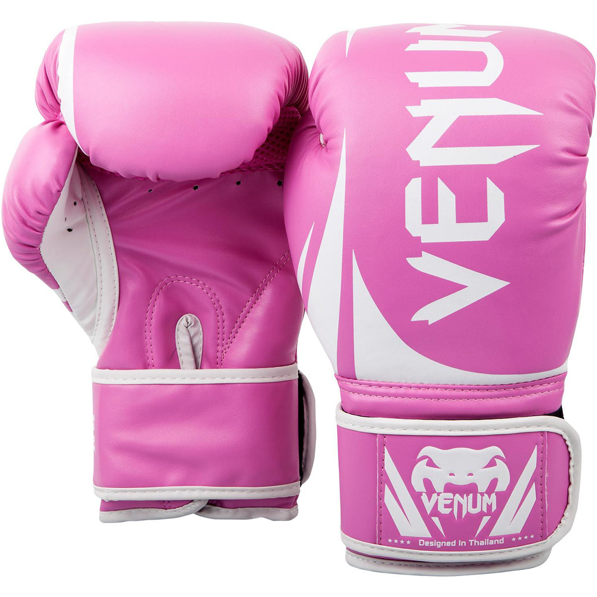 Venum Challenger 2.0 Hook and Loop Training Boxing Gloves - Pink Venum