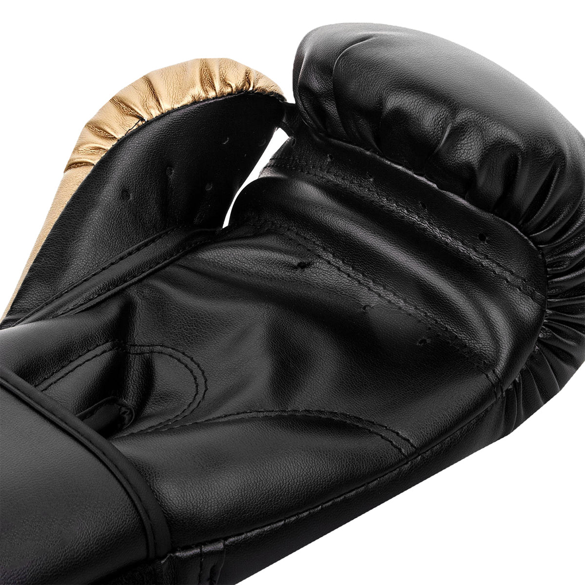 Venum Contender Hook and Loop Training Boxing Gloves - Black/Gold - Forza Sports