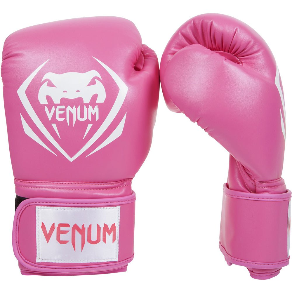 Venum Contender Hook and Loop Training Boxing Gloves - Pink - Forza Sports